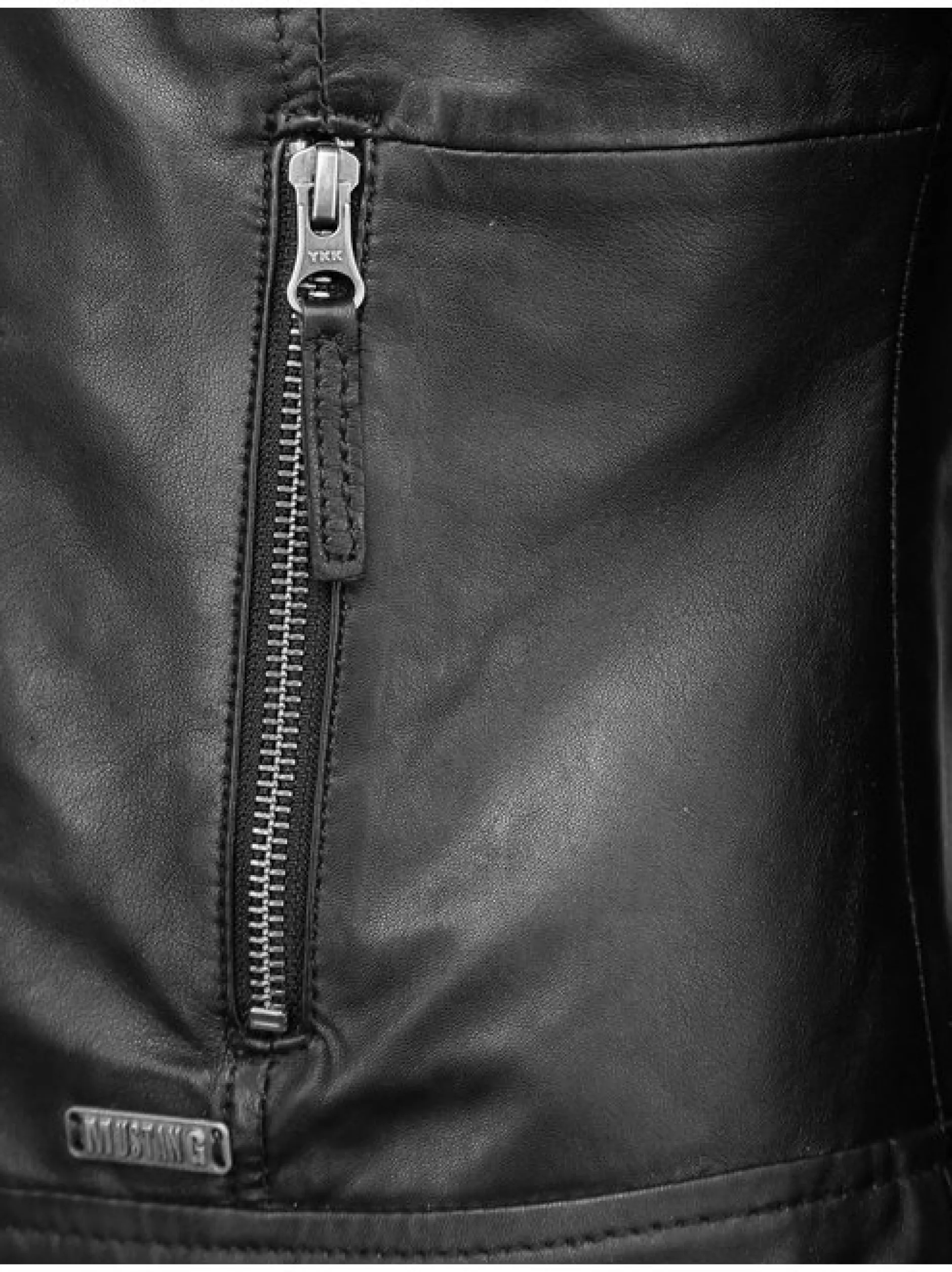 Mustang Damen Lederjacke in schwarz
