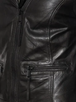 Mustang Damen Lederjacke in schwarz