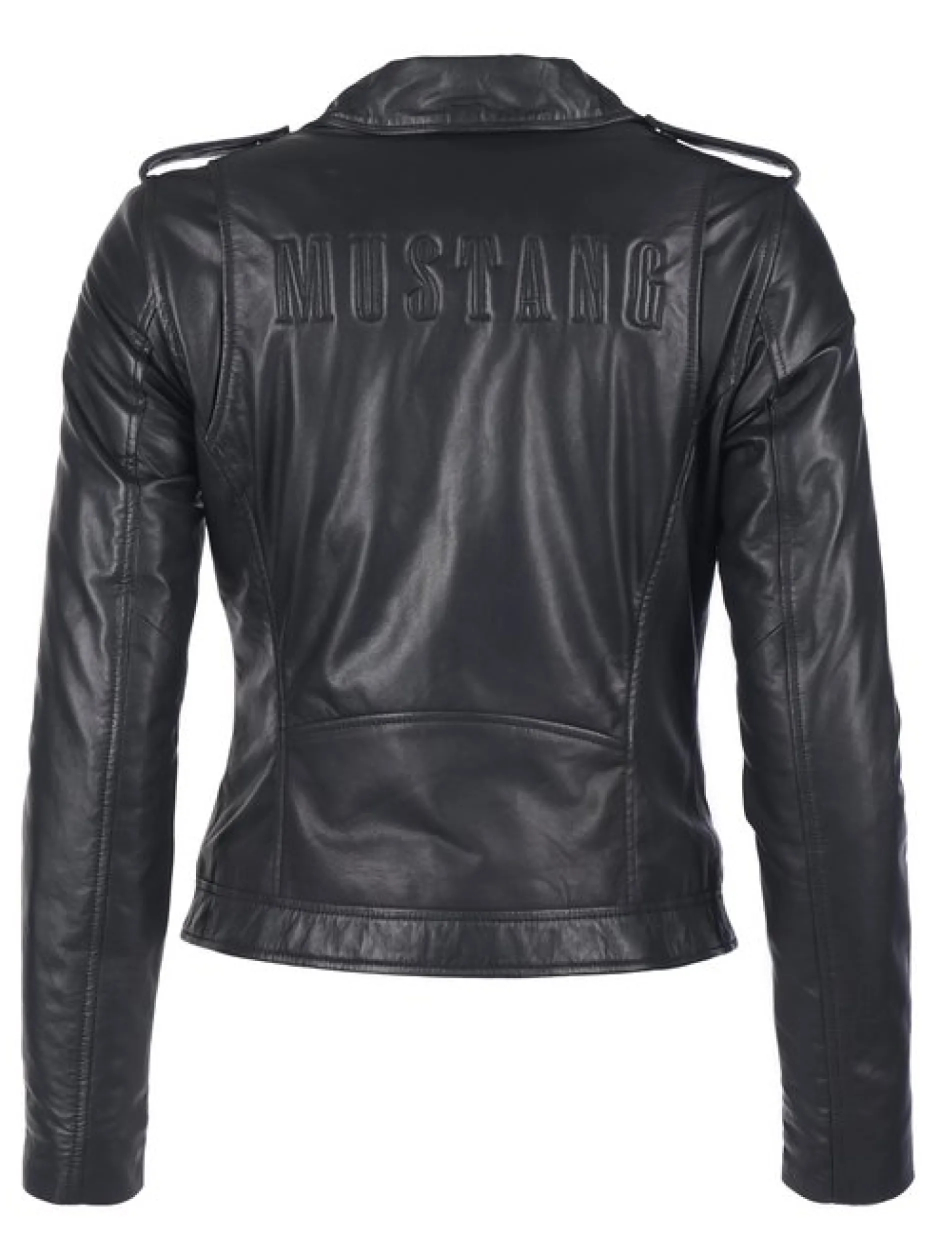 Mustang Damen Lederjacke in schwarz