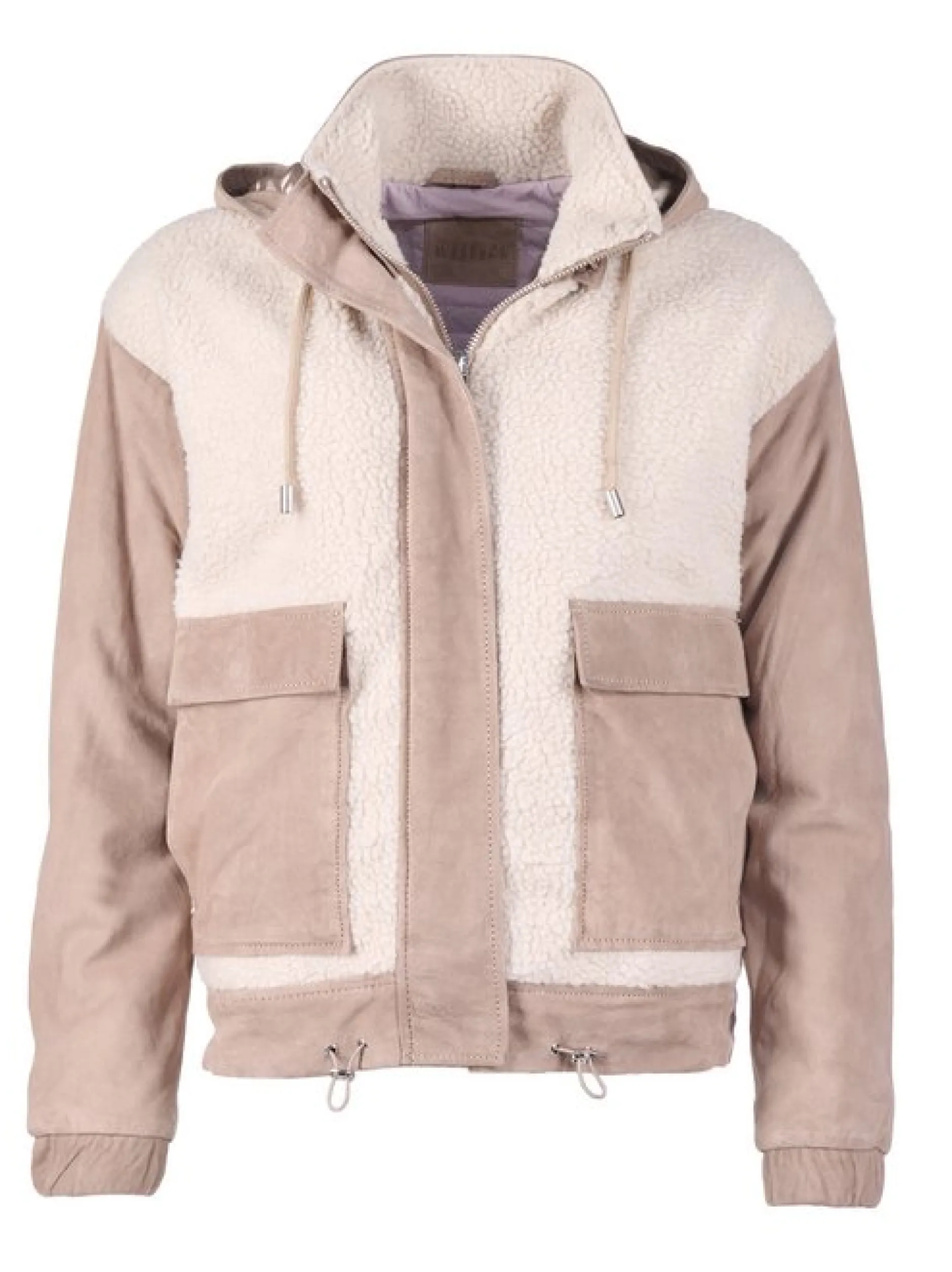 Mustang Damen Lederjacke in taupe
