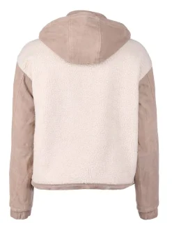 Mustang Damen Lederjacke in taupe