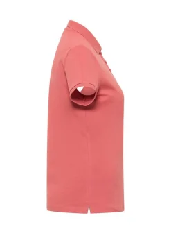 Mustang Damen Polo in rosa - Ausschnitt: Henley