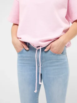Mustang Damen Shirt in rosa - Ausschnitt: Rundhals