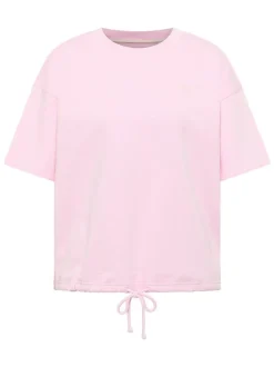 Mustang Damen Shirt in rosa - Ausschnitt: Rundhals
