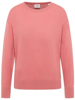 Mustang Damen Strickpullover in koralle - Ärmel: langarm