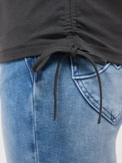 Mustang Damen T-Shirt in anthrazit - Ärmel: Halbarm