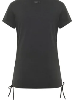 Mustang Damen T-Shirt in anthrazit - Ärmel: Halbarm