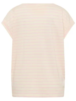 Mustang Damen T-Shirt in beige mehrfarbig