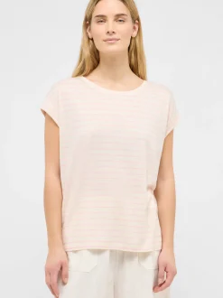 Mustang Damen T-Shirt in beige mehrfarbig