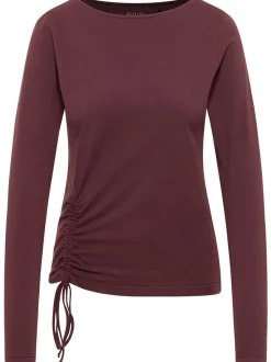 Mustang Damen T-Shirt in braun - Ausschnitt: U-Boot