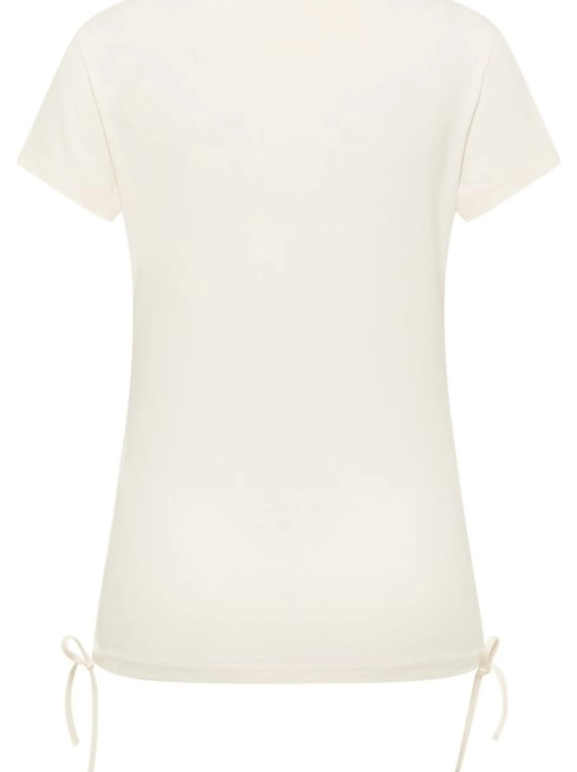 Mustang Damen T-Shirt in ecru - Ausschnitt: V-Ausschnitt