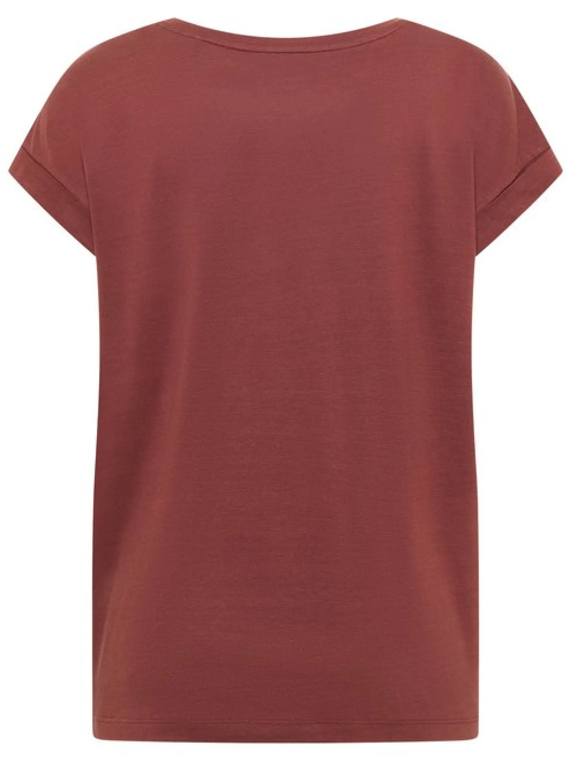Mustang Damen T-Shirt in rot - Ausschnitt: Rundhals