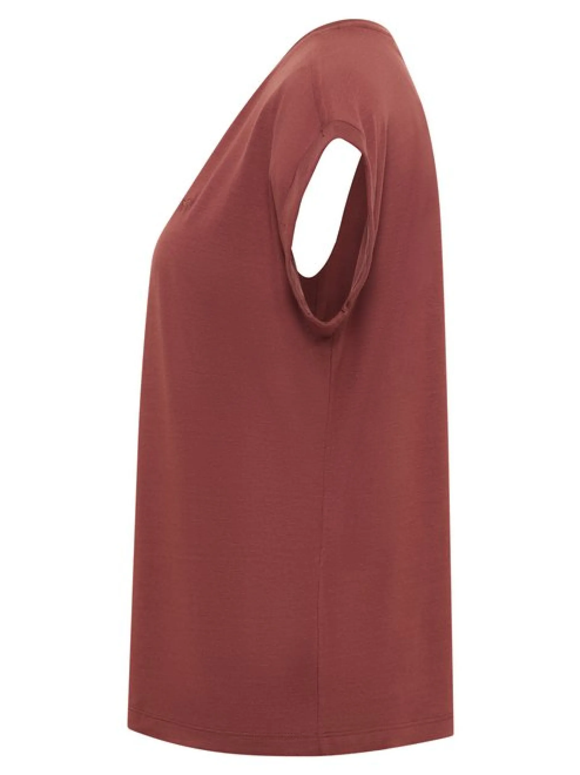 Mustang Damen T-Shirt in rot - Ausschnitt: Rundhals