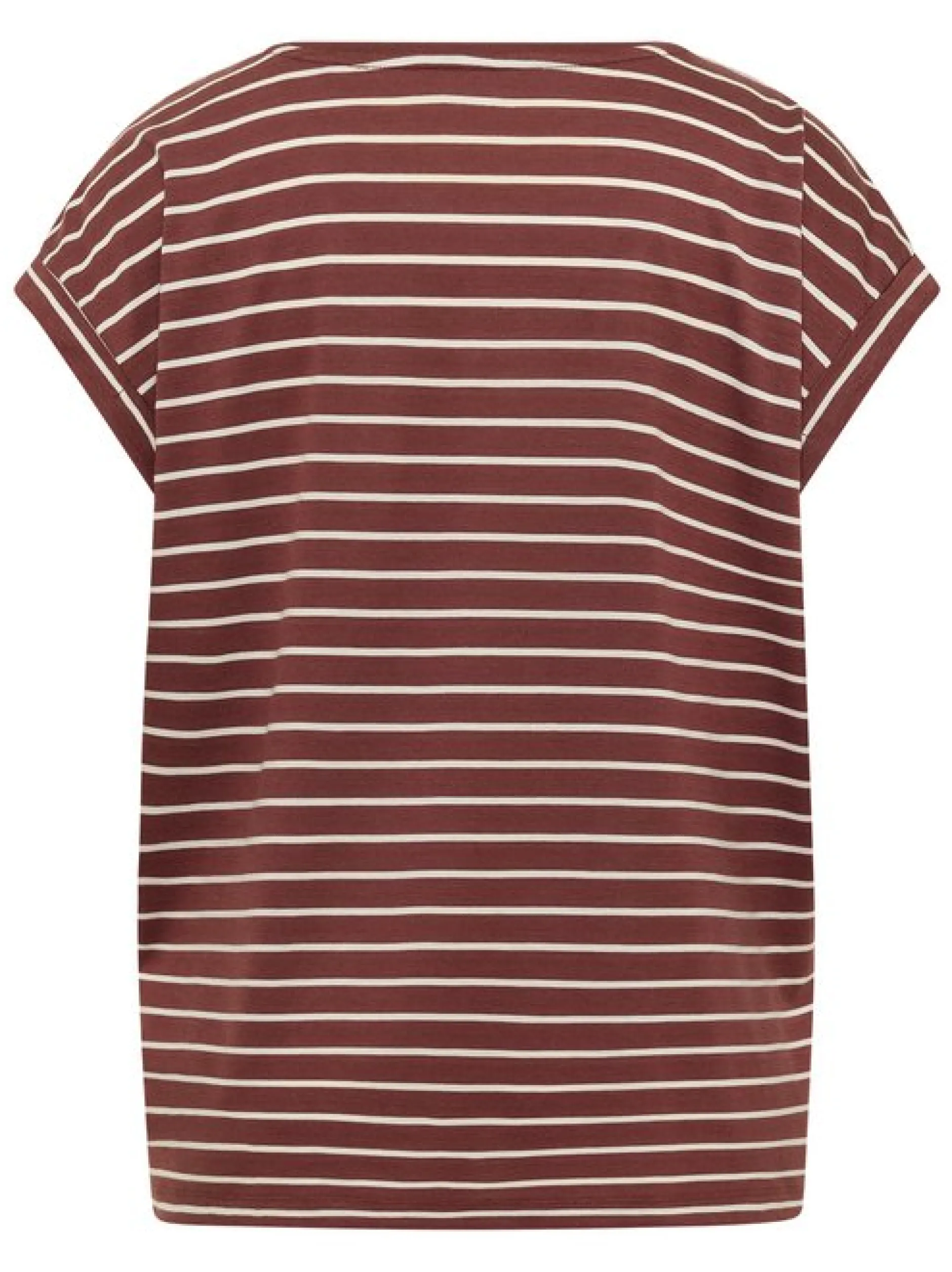 Mustang Damen T-Shirt in rot mehrfarbig - Ärmel: Halbarm