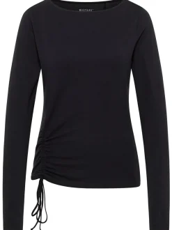 Mustang Damen T-Shirt in schwarz - Ausschnitt: U-Boot