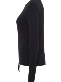 Mustang Damen T-Shirt in schwarz - Ausschnitt: U-Boot
