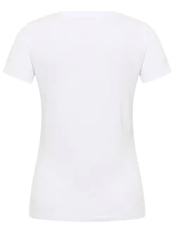Mustang Damen T-Shirt in weiß - Ausschnitt: Rundhals