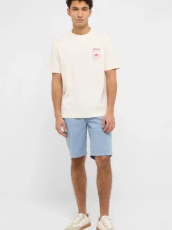 Mustang Herren Chinoshorts in hellblau