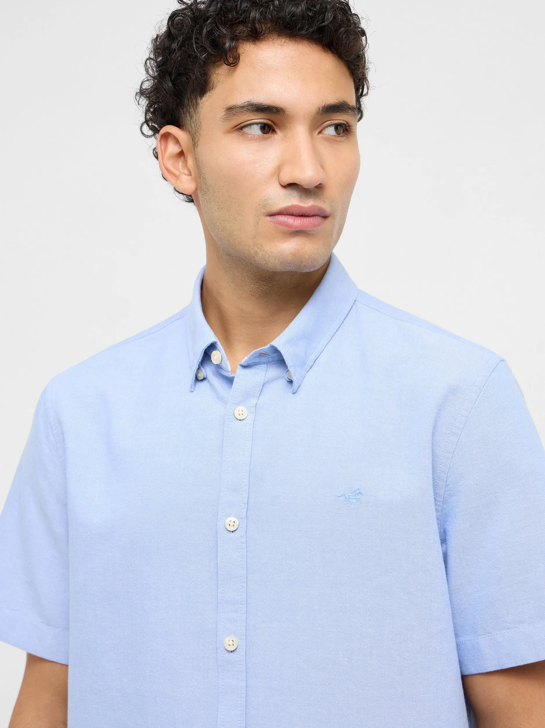 Mustang Herren Hemd in hellblau