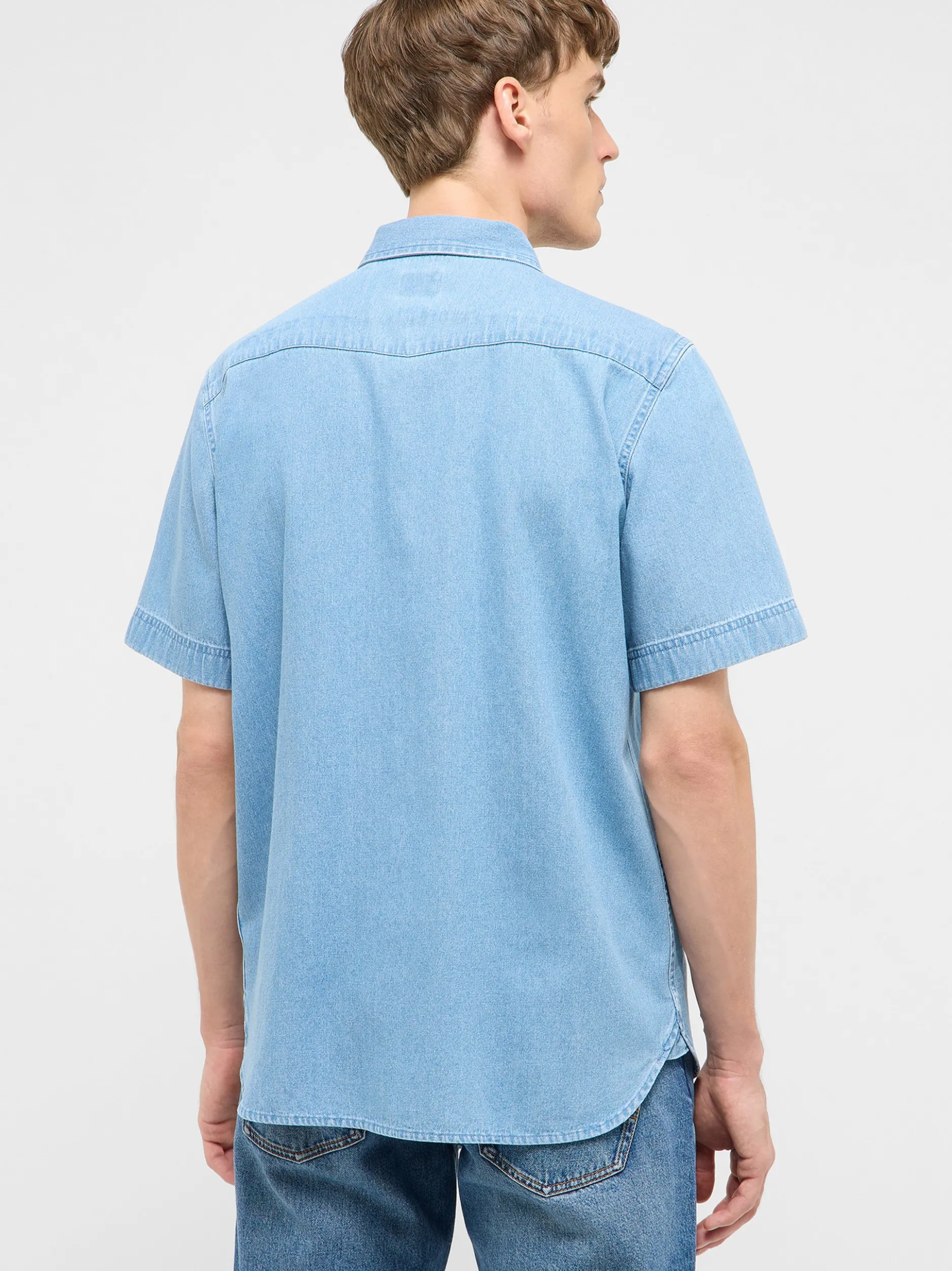 Mustang Herren Hemd in hellblau