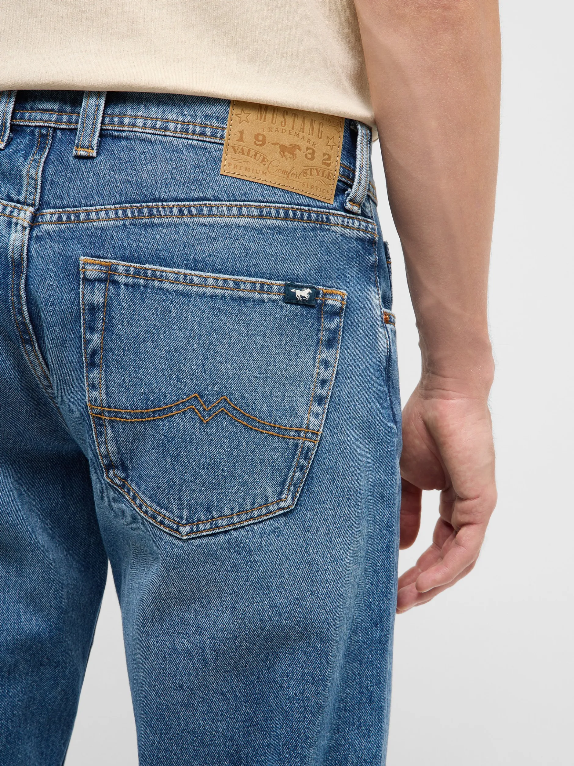 Mustang Herren Jeans in light stone