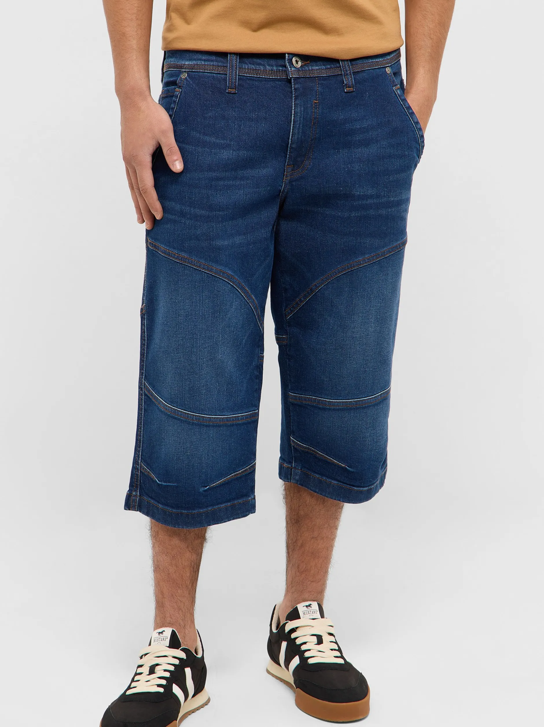 Mustang Herren 3/4-Jeans in medium stone denim