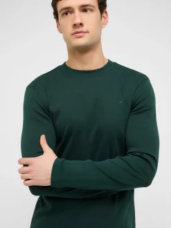 Mustang Herren Langarmshirt in grün - Ärmel: langarm
