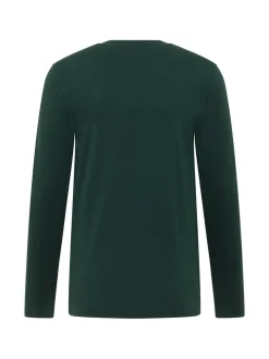Mustang Herren Langarmshirt in grün - Ärmel: langarm
