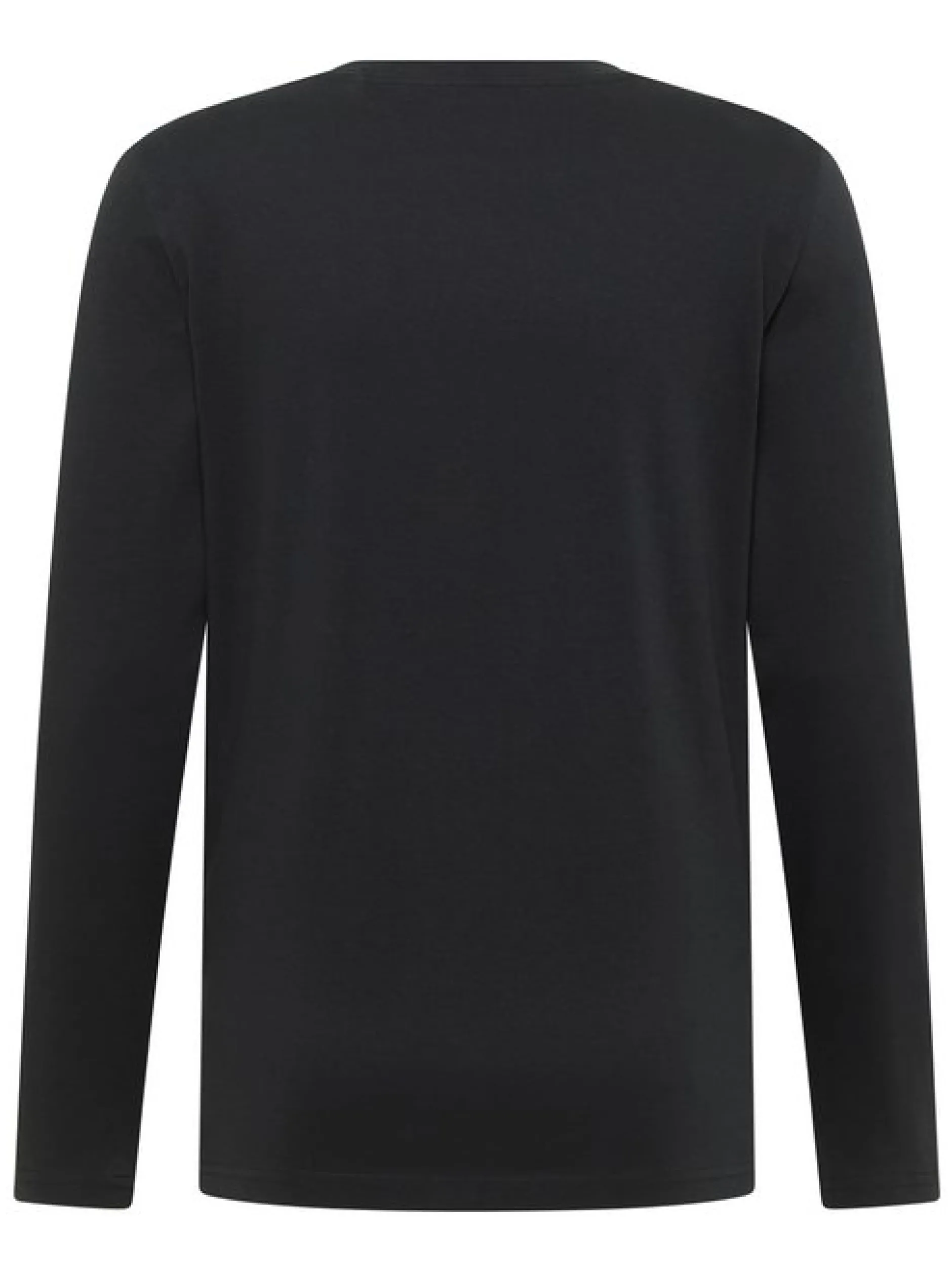 Mustang Herren Langarmshirt in schwarz - Ärmel: langarm