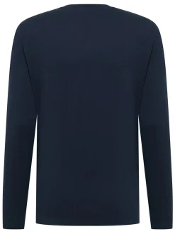 Mustang Herren Langarmshirt in blau - Ärmel: langarm