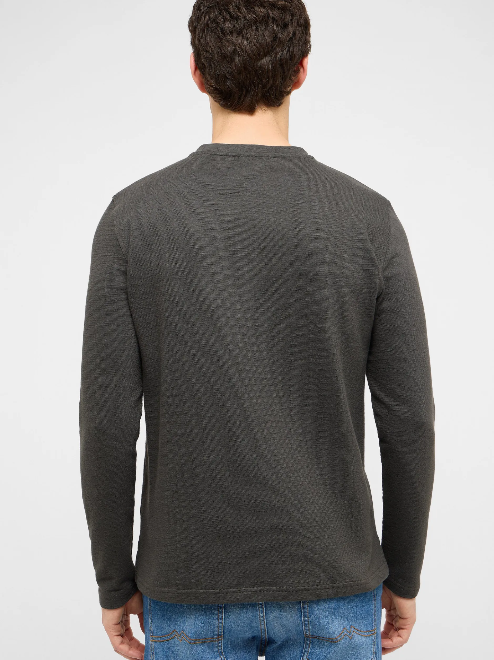 Mustang Herren Langarmshirt in anthrazit