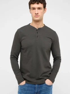 Mustang Herren Langarmshirt in anthrazit