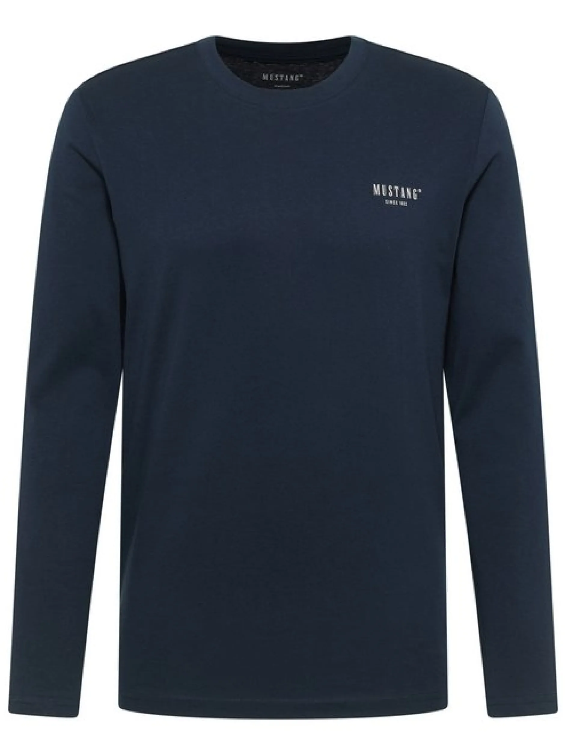Mustang Herren Langarmshirt in blau - Ärmel: langarm