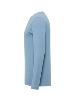 Mustang Herren Langarmshirt in hellblau - Ärmel: langarm