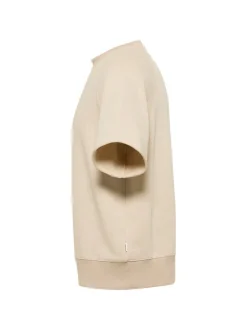 Mustang Herren Shirt in beige - Ausschnitt: Rundhals