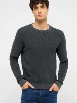 Mustang Herren Strickpullover in schwarz