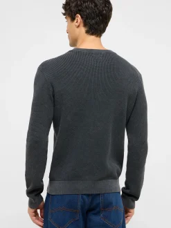 Mustang Herren Strickpullover in schwarz