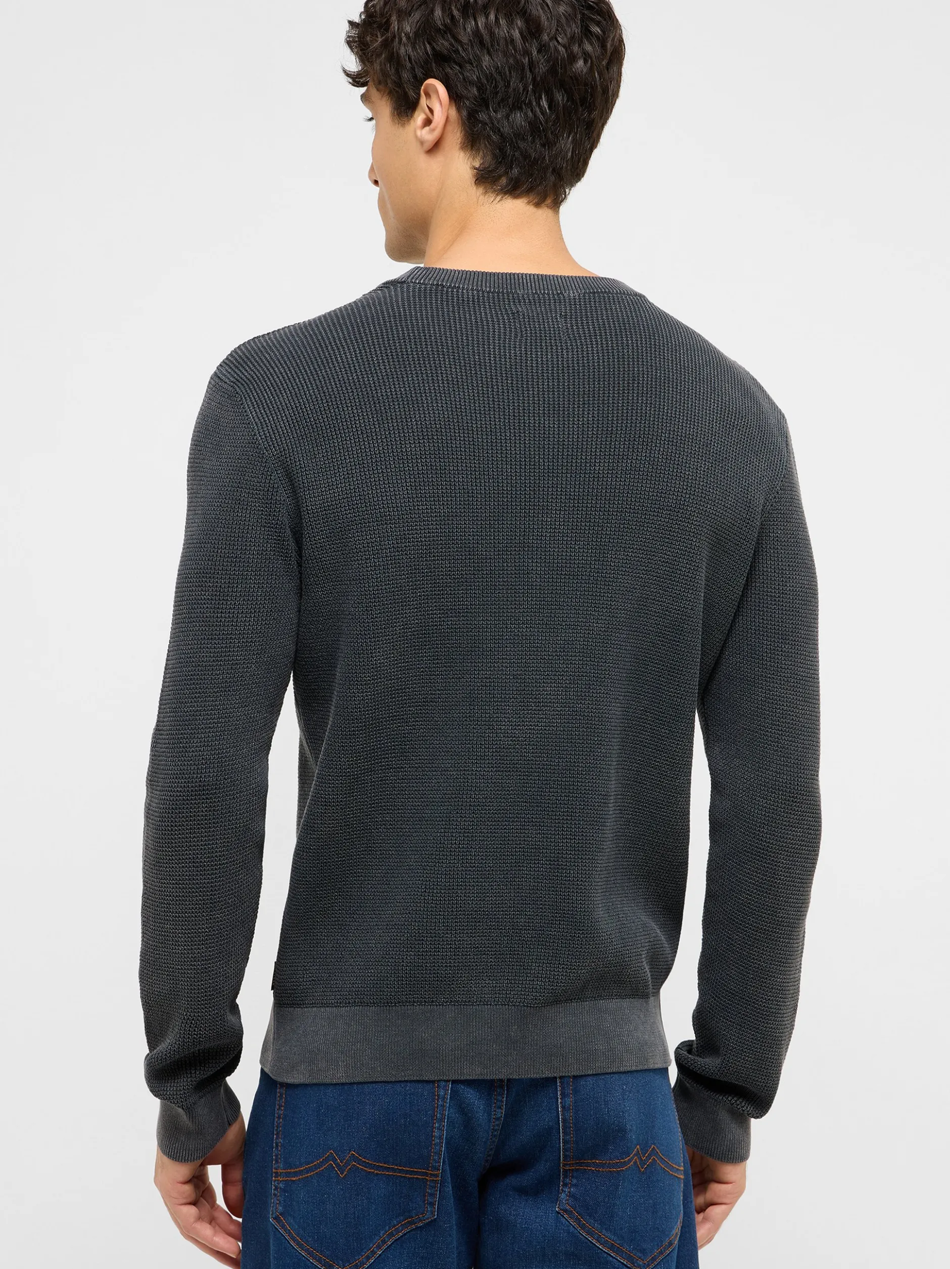 Mustang Herren Strickpullover in schwarz