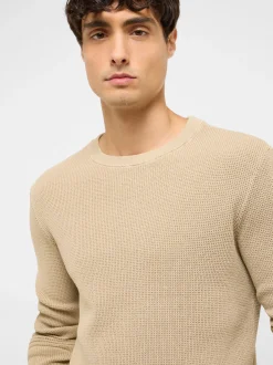 Mustang Herren Strickpullover in beige