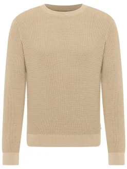 Mustang Herren Strickpullover in beige