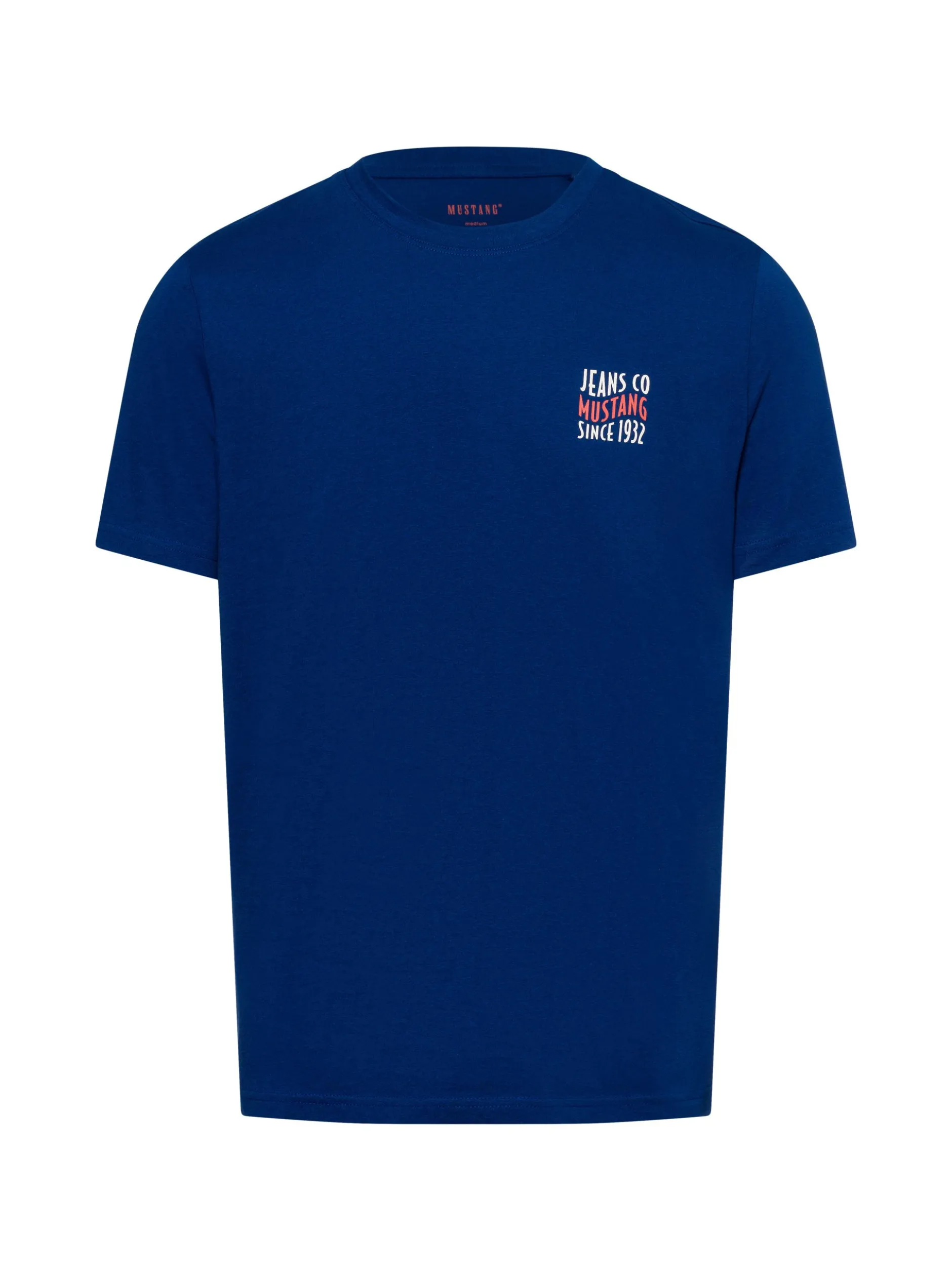 Mustang Herren T-Shirt - Austin in blau - Ärmel: kurzarm