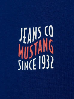 Mustang Herren T-Shirt - Austin in blau - Ärmel: kurzarm