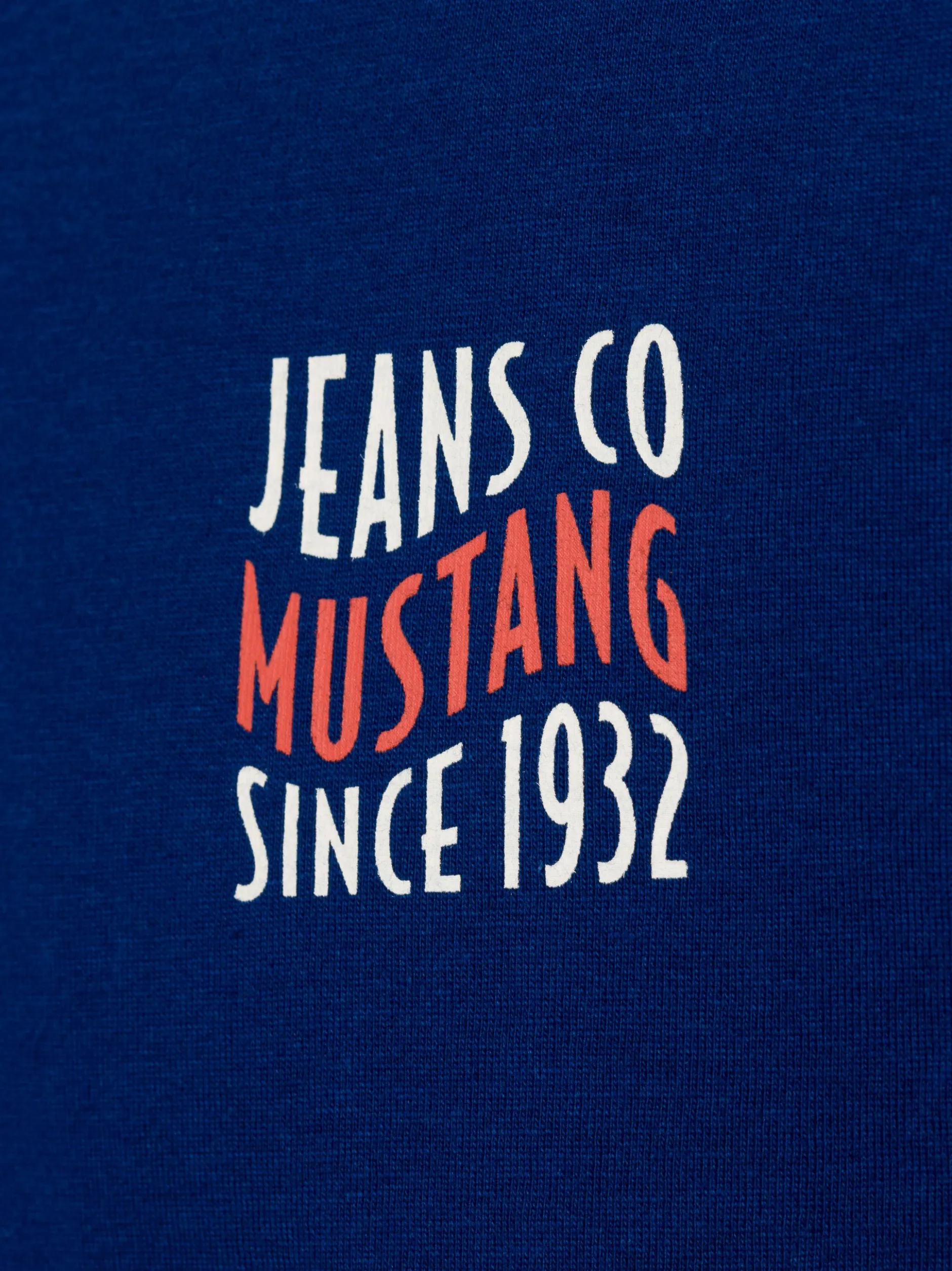 Mustang Herren T-Shirt - Austin in blau - Ärmel: kurzarm