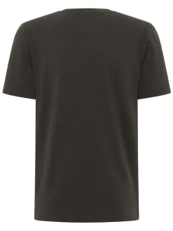 Mustang Herren T-Shirt in anthrazit - Ausschnitt: Henley