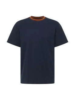 Mustang Herren T-Shirt in blau - Ausschnitt: Rundhals