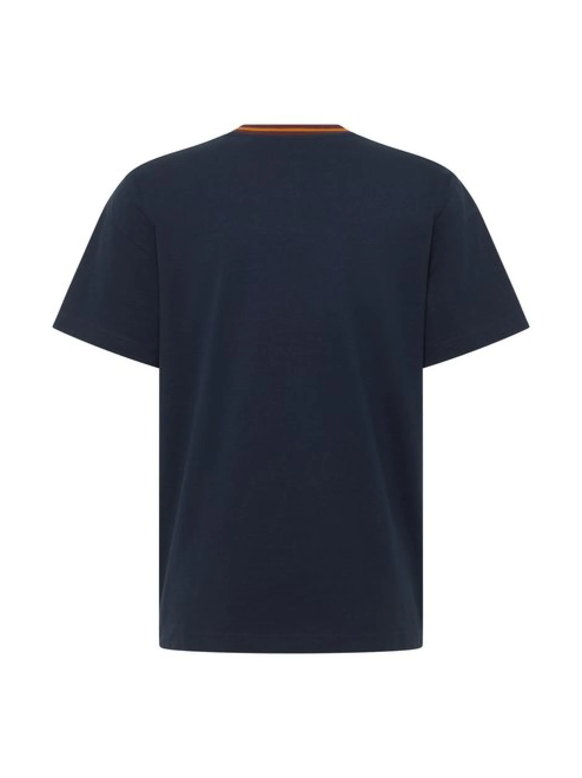 Mustang Herren T-Shirt in blau - Ausschnitt: Rundhals