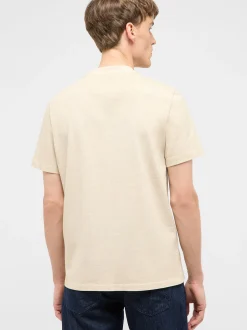 Mustang Herren T-Shirt in braun - Ausschnitt: Rundhals