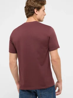 Mustang Herren T-Shirt in braun - Ausschnitt: Rundhals
