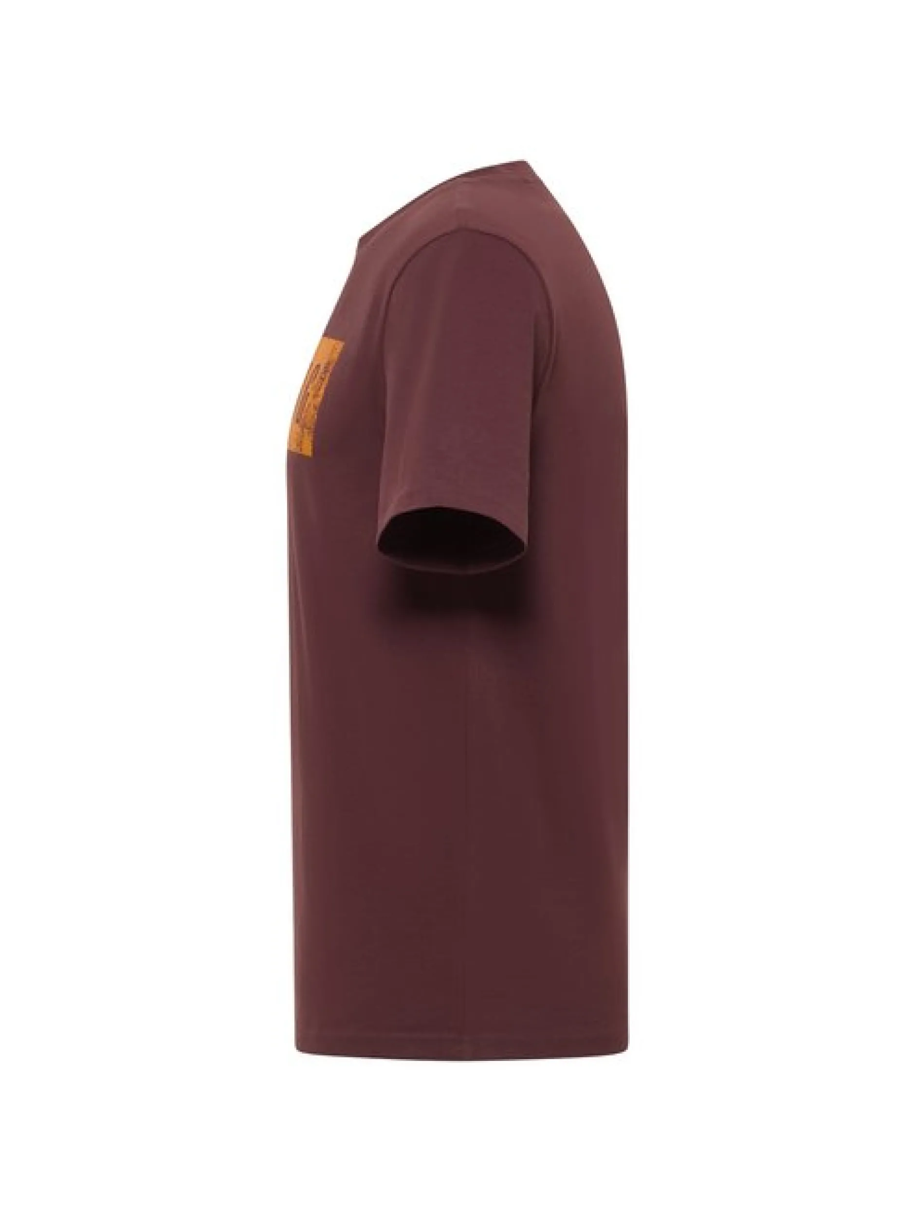 Mustang Herren T-Shirt in braun - Ausschnitt: Rundhals