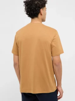 Mustang Herren T-Shirt in braun - Ausschnitt: Rundhals